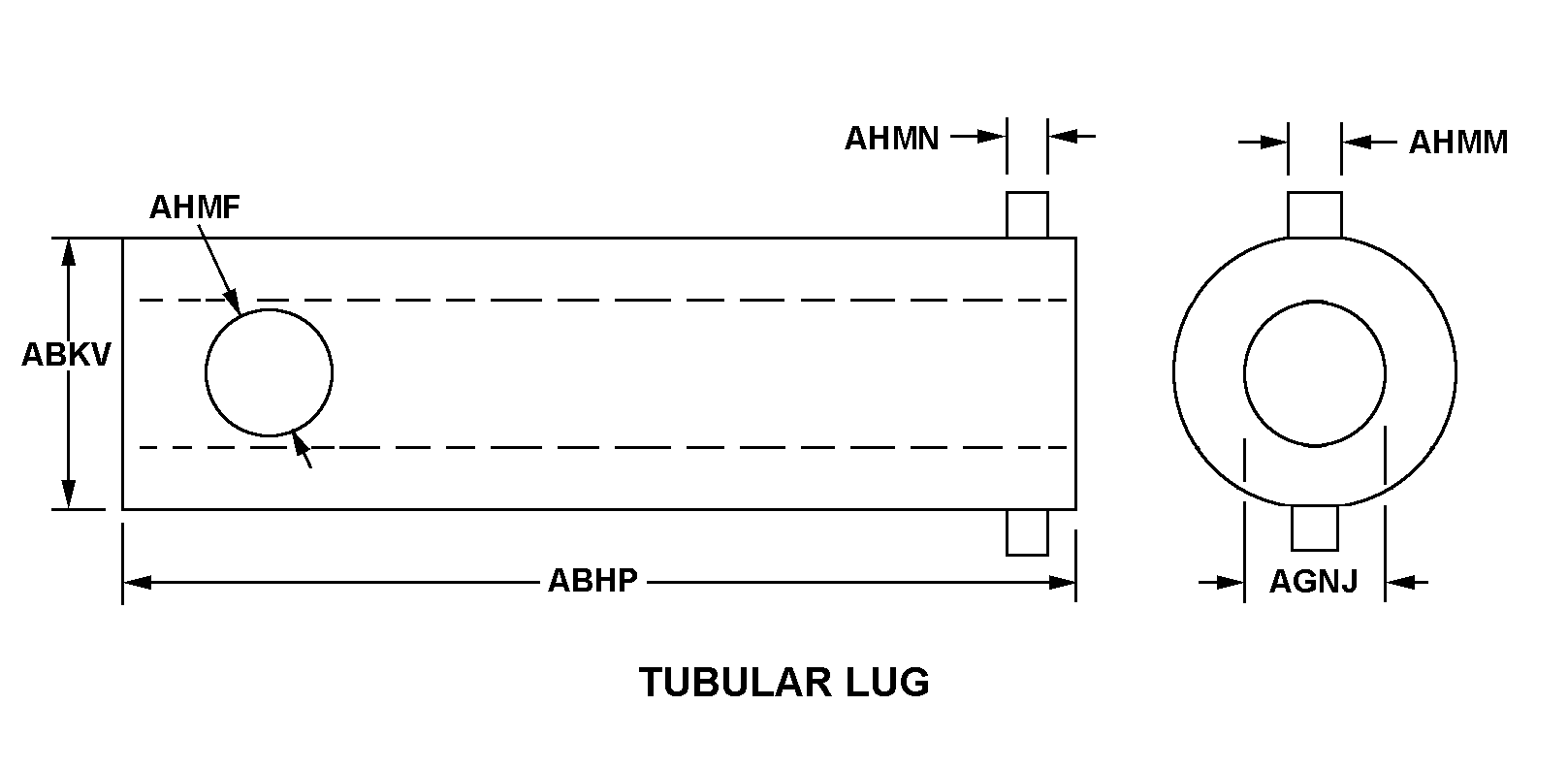 TUBULAR LUG style nsn 5120-00-293-3734