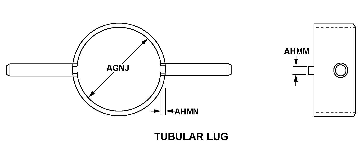 TUBULAR LUG style nsn 5120-00-555-1427