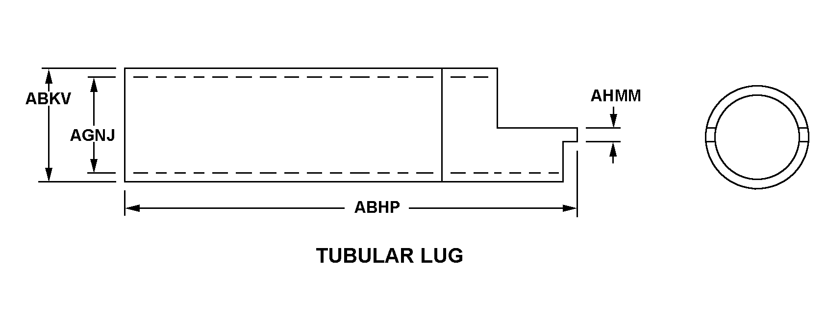 TUBULAR LUG style nsn 5120-00-398-3543