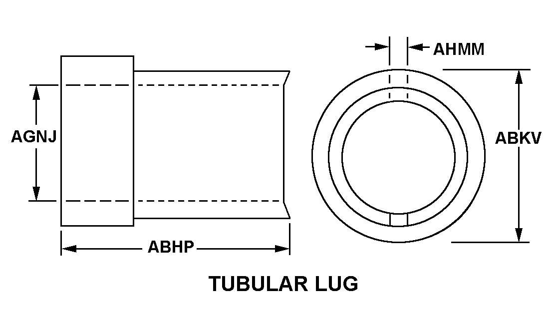 TUBULAR LUG style nsn 5120-00-398-3543