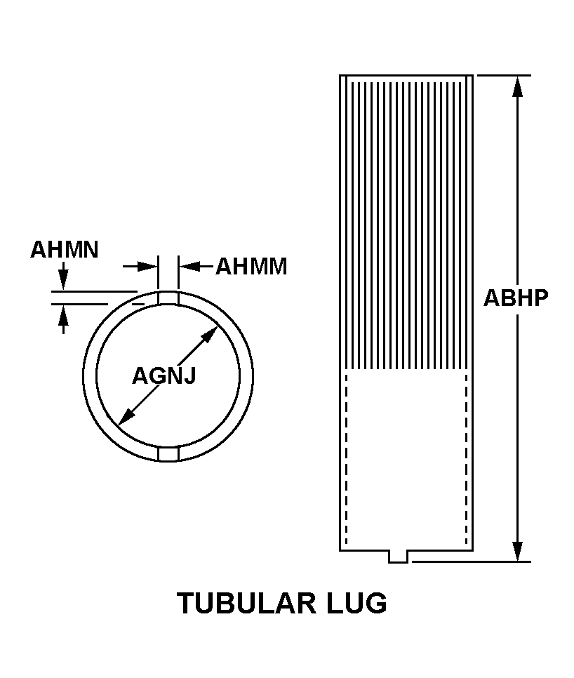 TUBULAR LUG style nsn 5120-00-909-6856