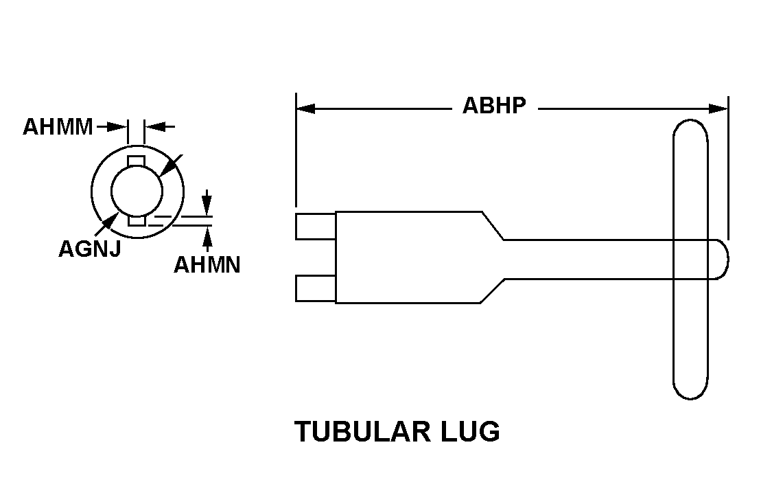 TUBULAR LUG style nsn 5120-01-222-7927