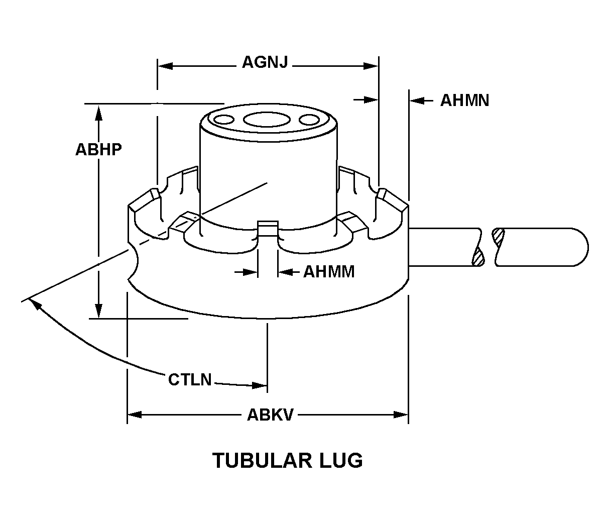 TUBULAR LUG style nsn 5120-00-555-1427