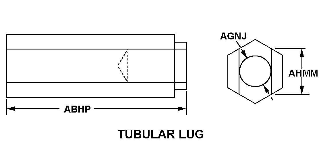 TUBULAR LUG style nsn 5120-01-354-8444