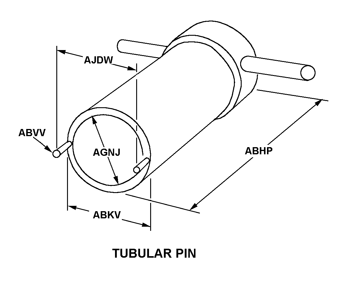 TUBULAR PIN style nsn 5120-01-419-7898