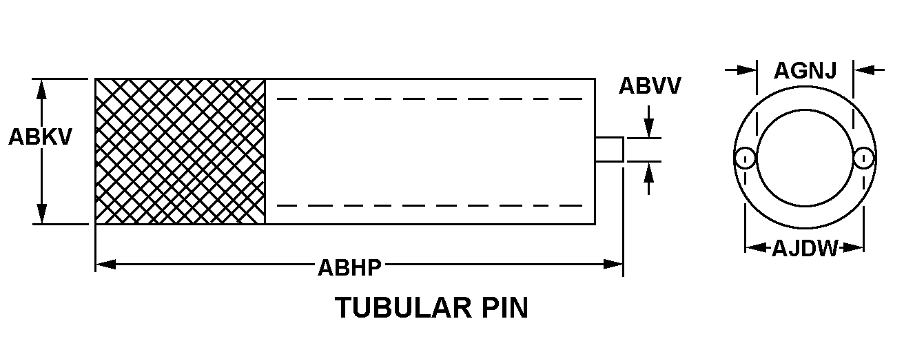 TUBULAR PIN style nsn 5120-00-029-9132
