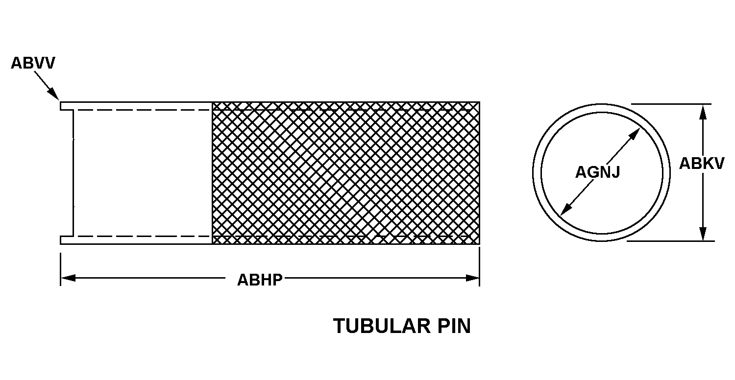 TUBULAR PIN style nsn 5120-01-163-2924