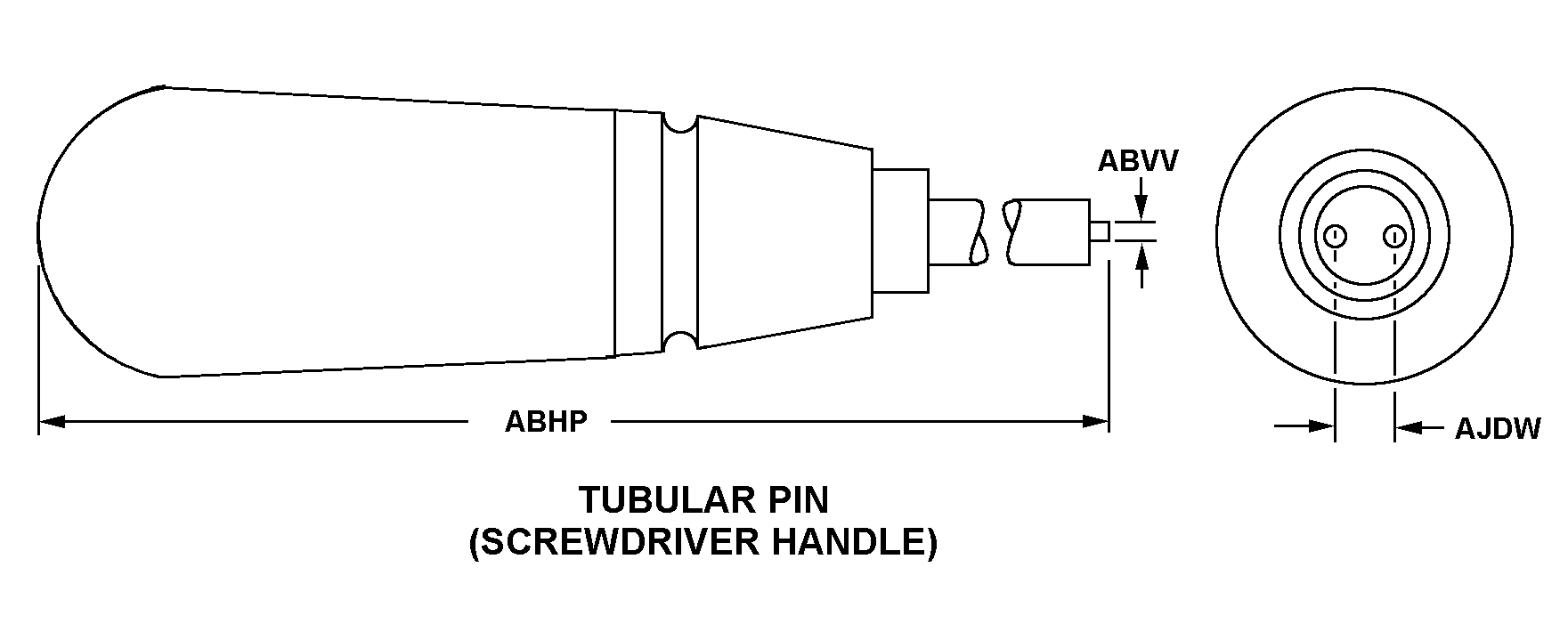 TUBULAR PIN style nsn 5120-01-110-7162