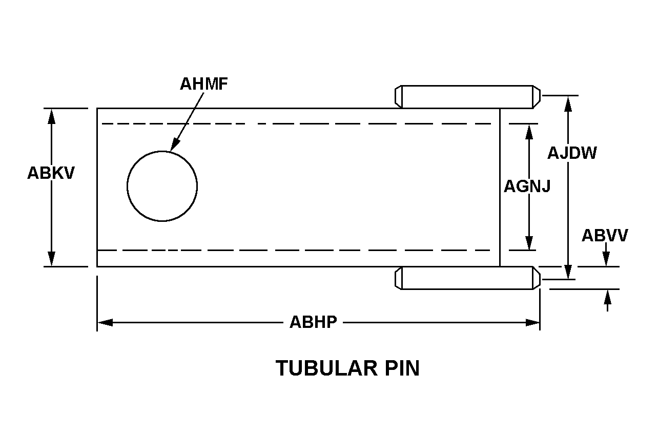 TUBULAR PIN style nsn 5120-00-025-0895