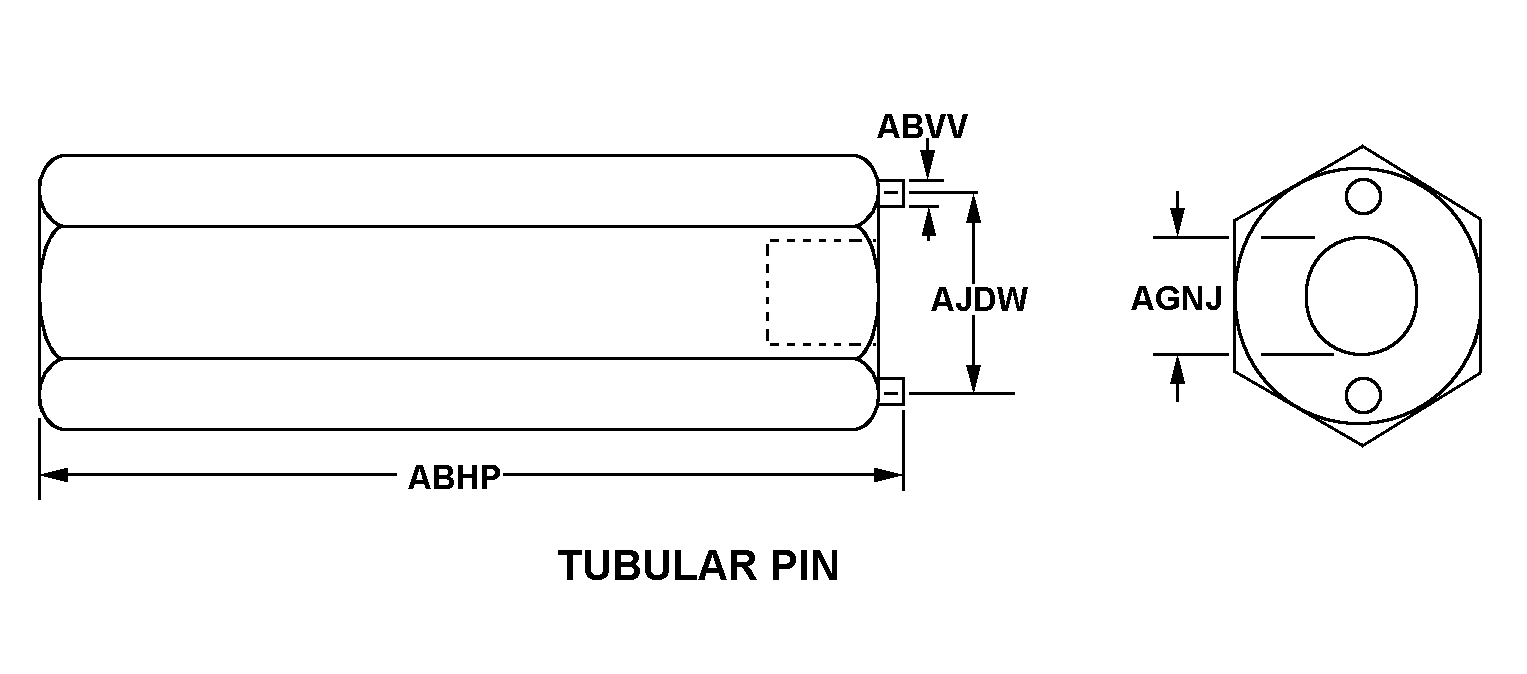 TUBULAR PIN style nsn 5120-01-419-7898