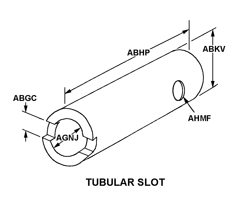 TUBULAR SLOT style nsn 5120-00-177-2141