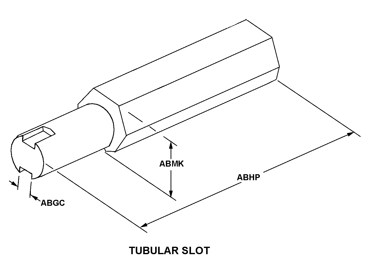 TUBULAR SLOT style nsn 5120-01-407-8166
