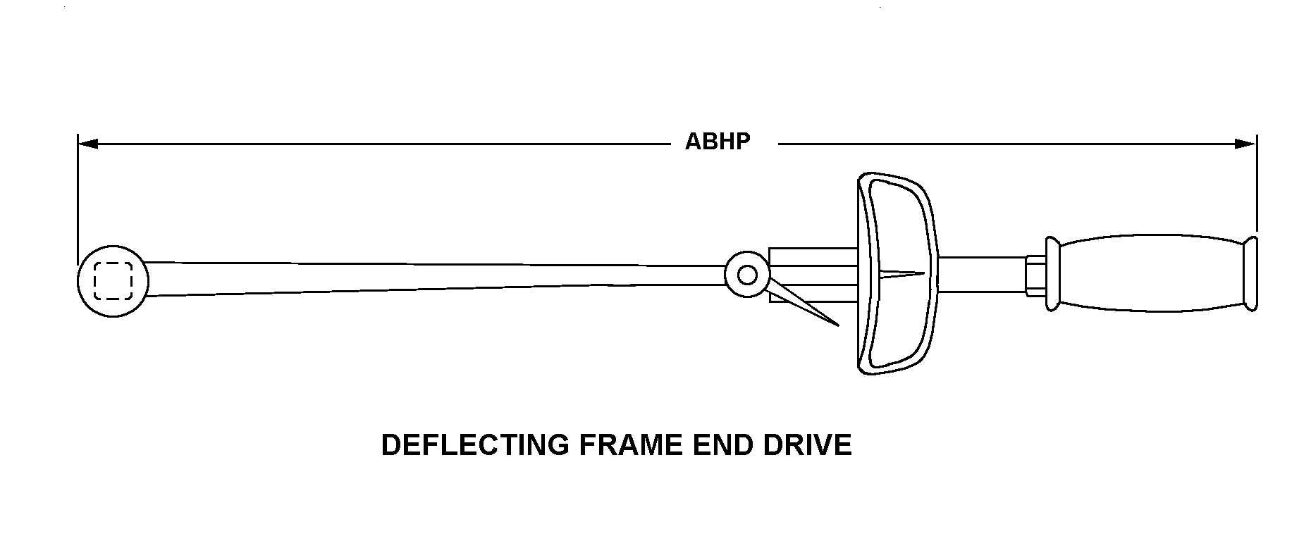 DEFLECTING FRAME END DRIVE style nsn 5120-00-011-5860