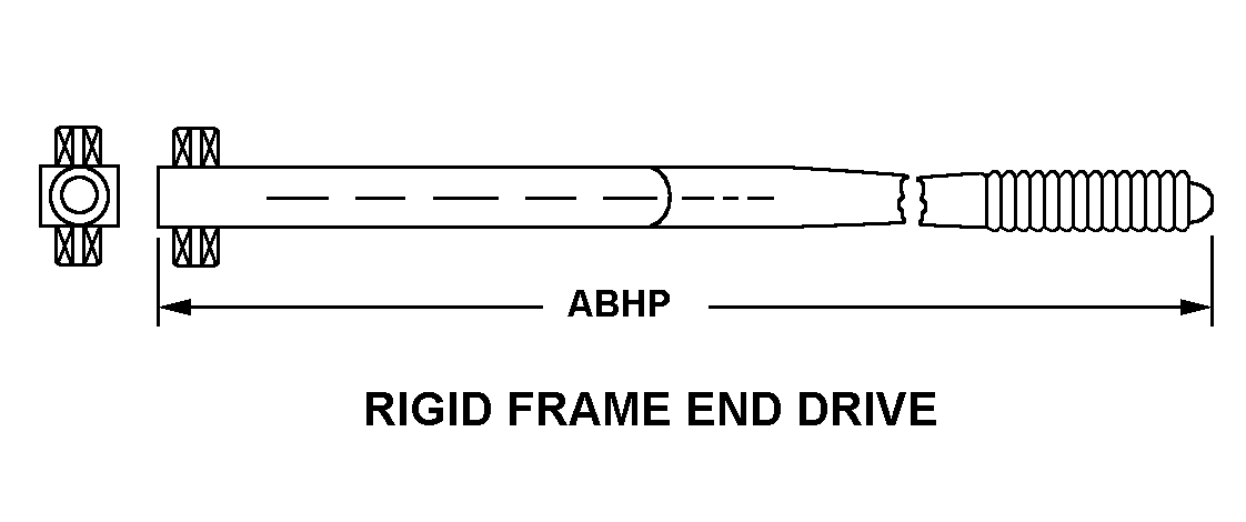 RIGID FRAME END DRIVE style nsn 5120-01-241-7579