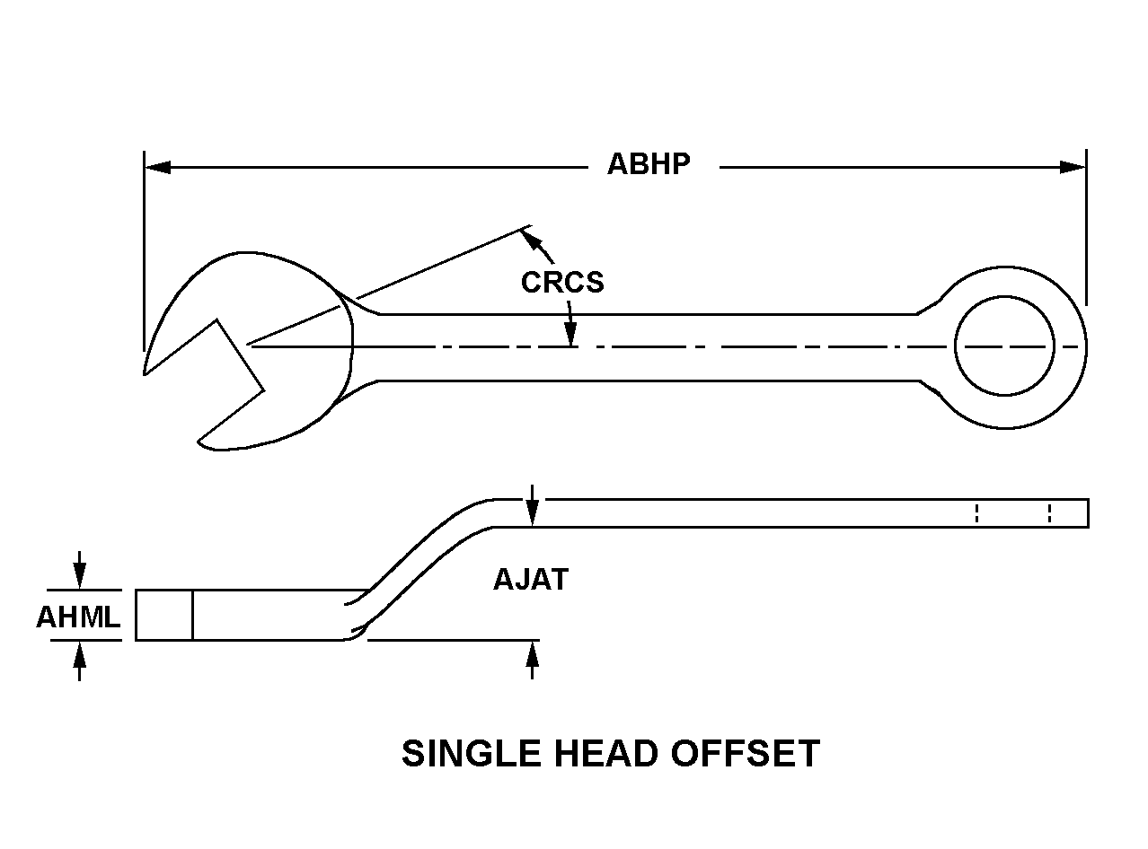 SINGLE HEAD OFFSET style nsn 5120-01-358-9731