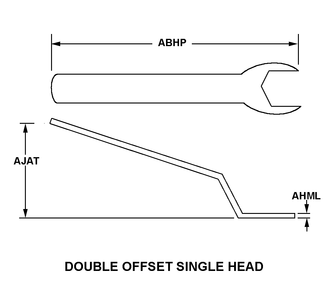 DOUBLE OFFSET SINGLE HEAD style nsn 5120-01-513-5561