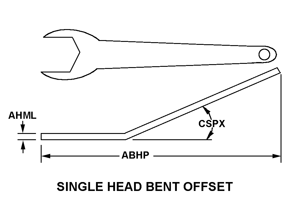 SINGLE HEAD BENT OFFSET style nsn 5120-00-691-4610