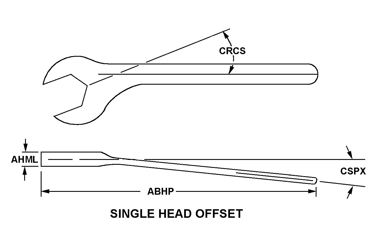 SINGLE HEAD OFFSET style nsn 5120-01-358-9731