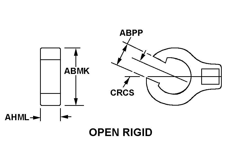 OPEN RIGID style nsn 5120-00-142-4224