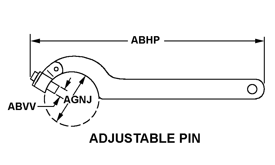 ADJUSTABLE PIN style nsn 5120-01-037-2683