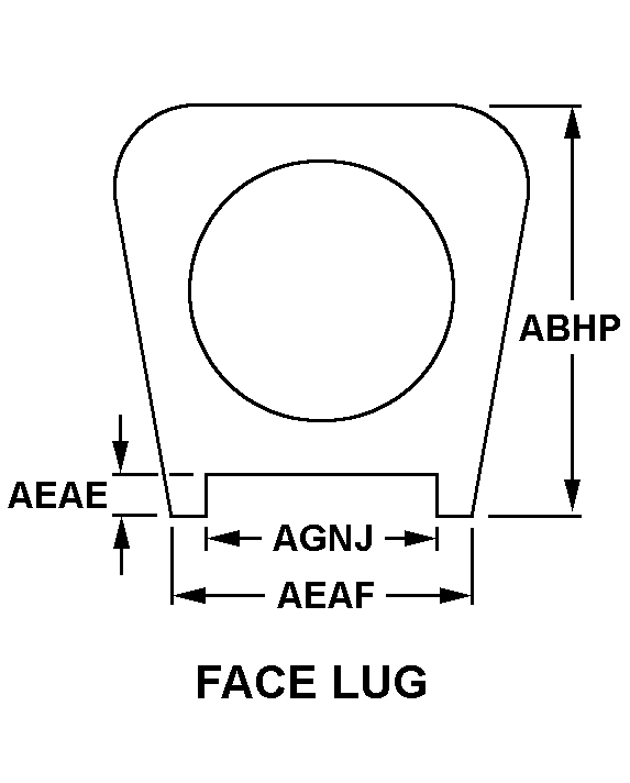 FACE LUG style nsn 5120-00-172-8724