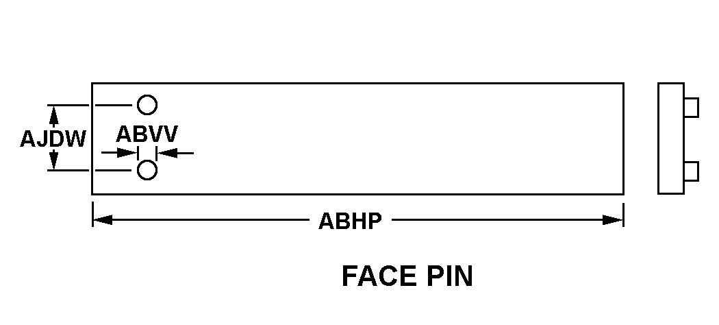 FACE PIN style nsn 5120-00-607-0966