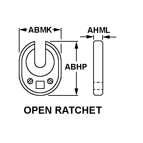 OPEN RATCHET style nsn 5120-00-595-8260