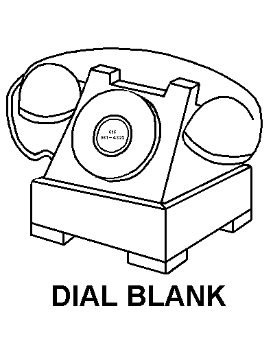 DIAL BLANK style nsn 5805-00-164-7091