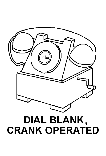 DIAL BLANK, CRANK OPERATED style nsn 5805-01-364-7014