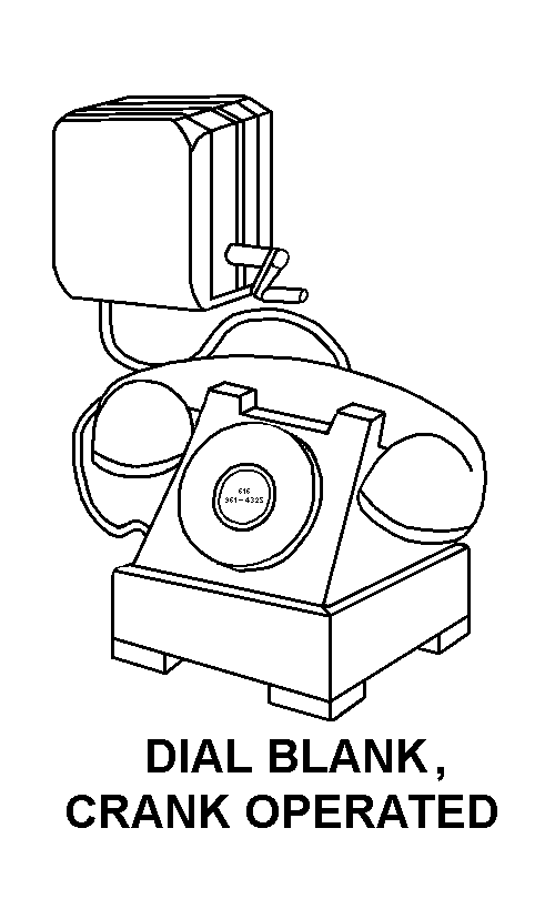 DIAL BLANK, CRANK OPERATED style nsn 5805-01-364-7014