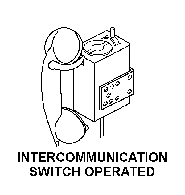 INTERCOMMUNICATION, SWITCH OPERATED style nsn 5805-01-356-7281