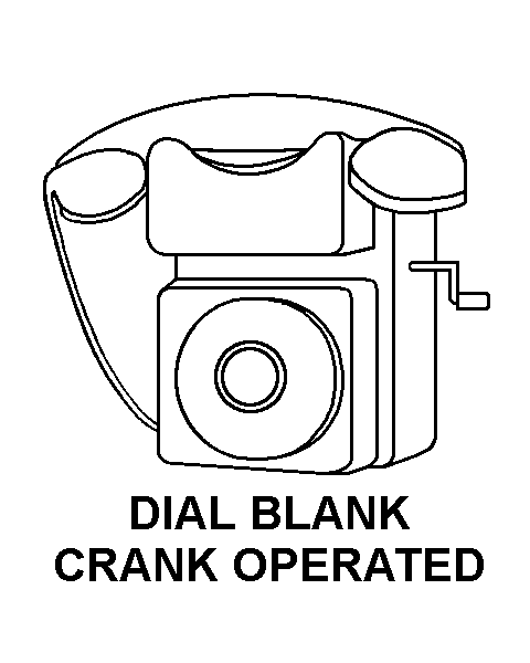 DIAL BLANK CRANK OPERATED style nsn 5805-01-322-8387