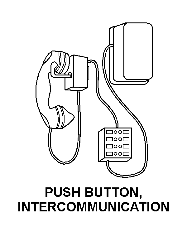 PUSH BUTTON, INTERCOMMUNICATION style nsn 5805-01-617-1578