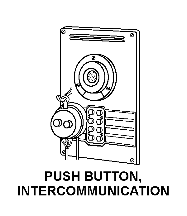 PUSH BUTTON, INTERCOMMUNICATION style nsn 5805-01-245-4241