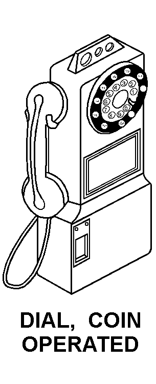 5805-01-538-4059 FIIG T187-D dial, coin operated style DIAL, COIN OPERATED style nsn 5805-01-538-4059