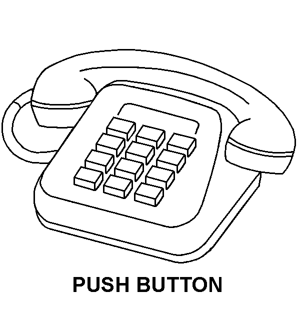 PUSH BUTTON style nsn 5805-00-561-1208