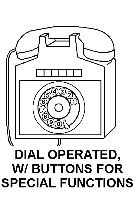 DIAL OPERATED, WITH BUTTONS FOR SPECIAL FUNCTIONS style nsn 5805-01-571-8992