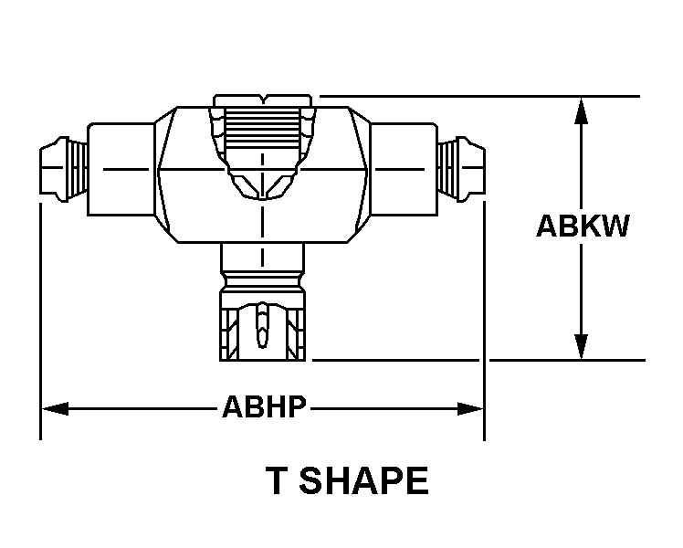 T SHAPE style nsn 5935-01-334-1920