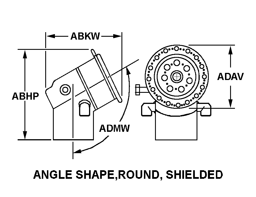 ANGLE SHAPE, ROUND, SHIELDED style nsn 6060-01-632-5290