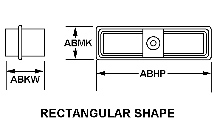 RECTANGULAR SHAPE style nsn 5935-01-094-8085