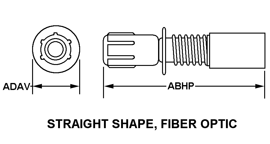 STRAIGHT SHAPE, FIBER OPTIC style nsn 6060-01-442-6582