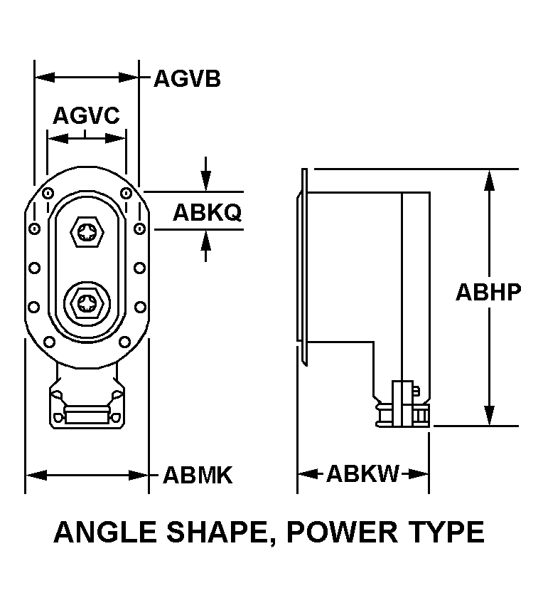 ANGLE SHAPE, POWER TYPE style nsn 5935-01-017-5061