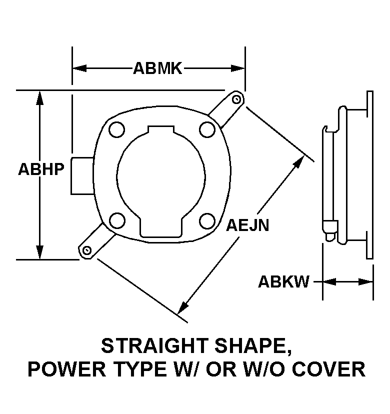 STRAIGHT SHAPE, POWER TYPE W/ OR W/O COVER style nsn 5935-01-226-3612