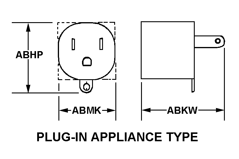 PLUG-IN APPLIANCE TYPE style nsn 5935-00-230-4156