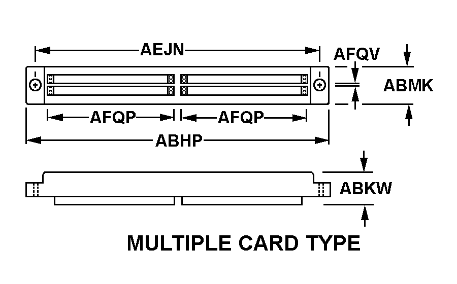 MULTIPLE CARD TYPE style nsn 5935-01-098-2675