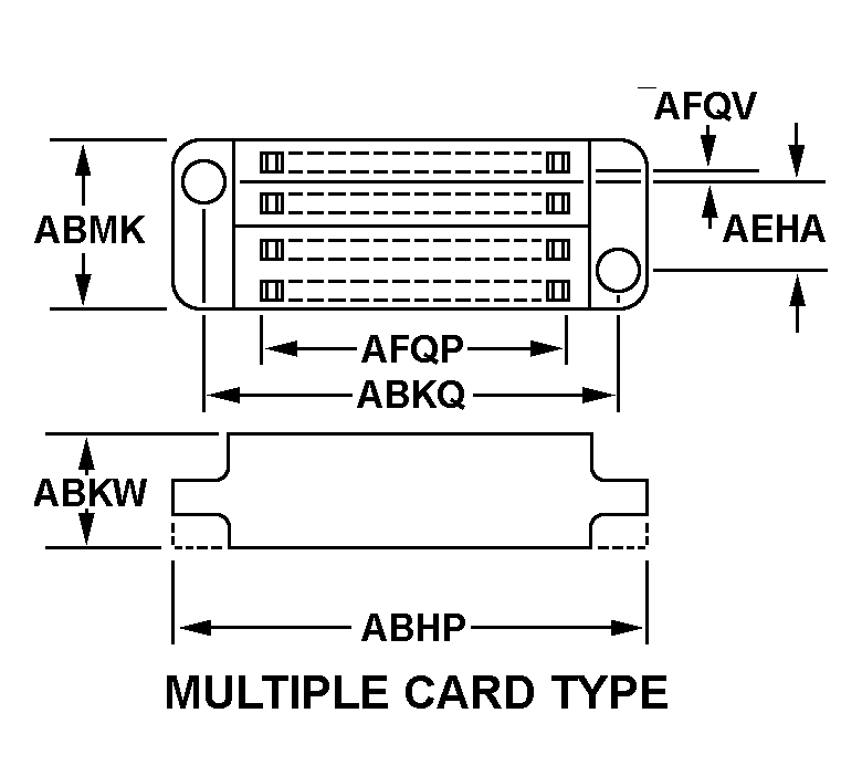 MULTIPLE CARD TYPE style nsn 5935-01-154-2347