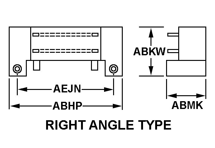 RIGHT ANGLE TYPE style nsn 5935-01-065-8013