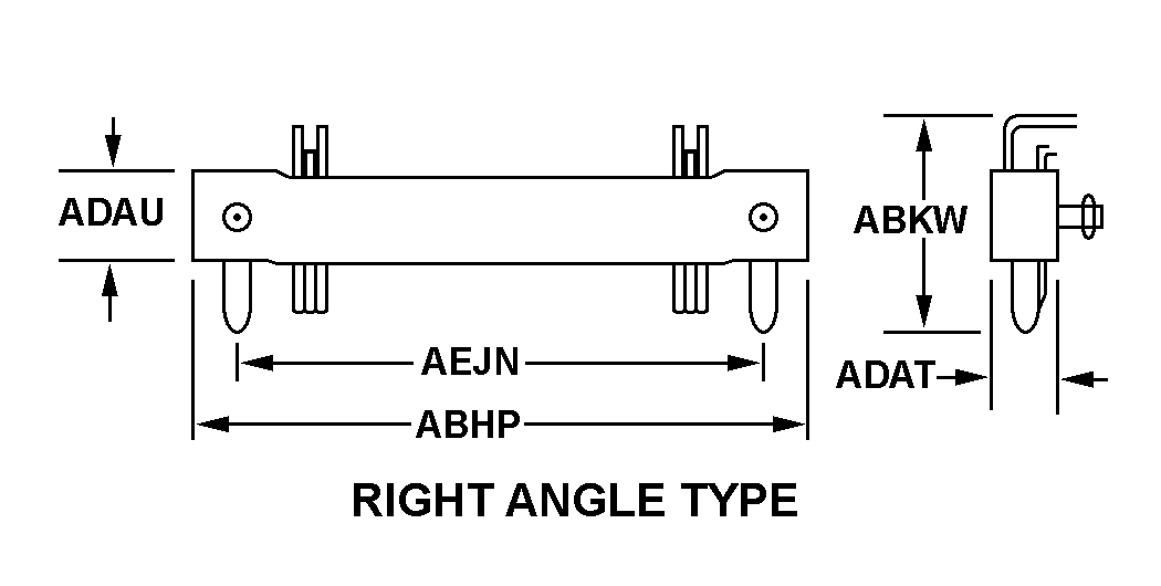 RIGHT ANGLE TYPE style nsn 5935-01-065-8013