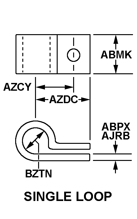 SINGLE LOOP style nsn 5340-01-573-8725