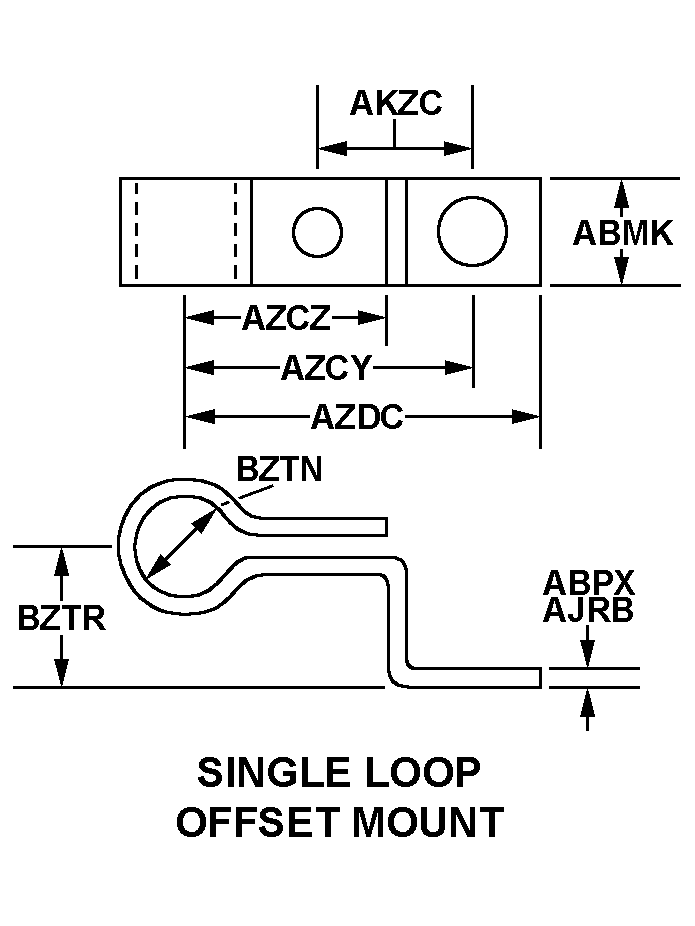 SINGLE LOOP style nsn 5340-01-573-8725